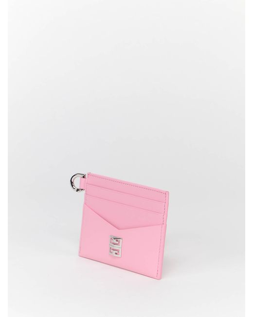 Givenchy Pink 4G Cardholder Wallet