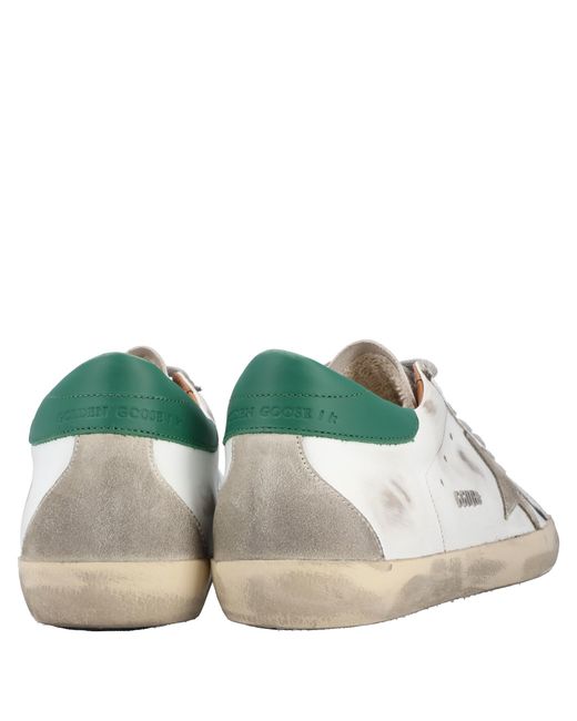 Golden Goose Deluxe Brand White Super Star Low-Top Sneakers for men