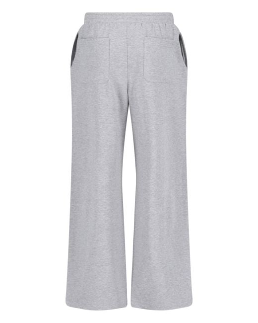 DUNST Gray Drawstring Wide-Leg Pants