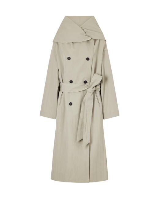 Kallmeyer Natural Light Khaki Long Trench Coat