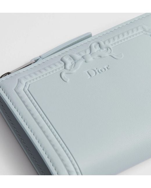 Dior Gray Medaillon Dahlia Wallet