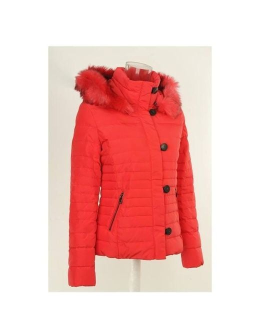 Armani Jeans Red Logo Details Down Jacket