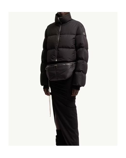 Moncler Black Moncler Rick Owens Cyclopic Short Down Jacket for men