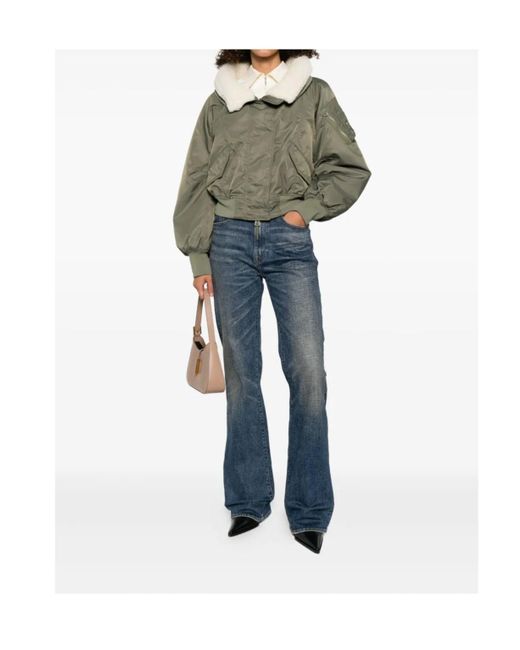 Ermanno Scervino Green Winter Jackets