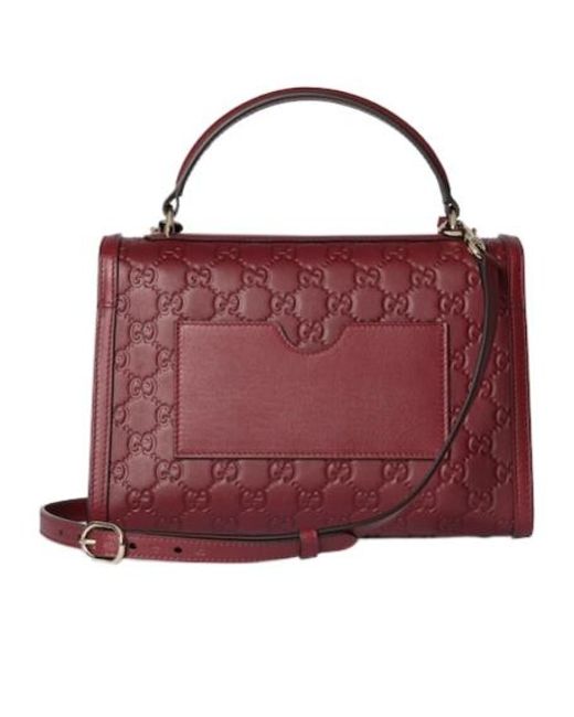 Gucci Red Padlock Medium Shoulder Bag