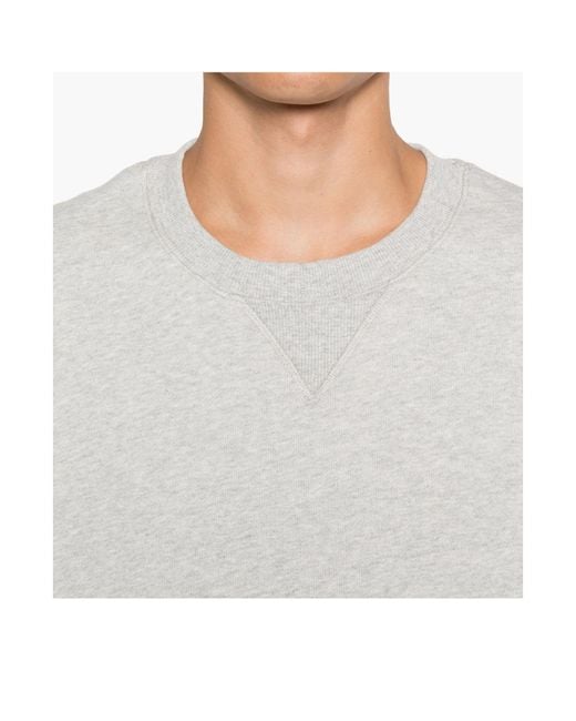 Entire studios White Crew Neck Long Sleeve Sweatshirt for men