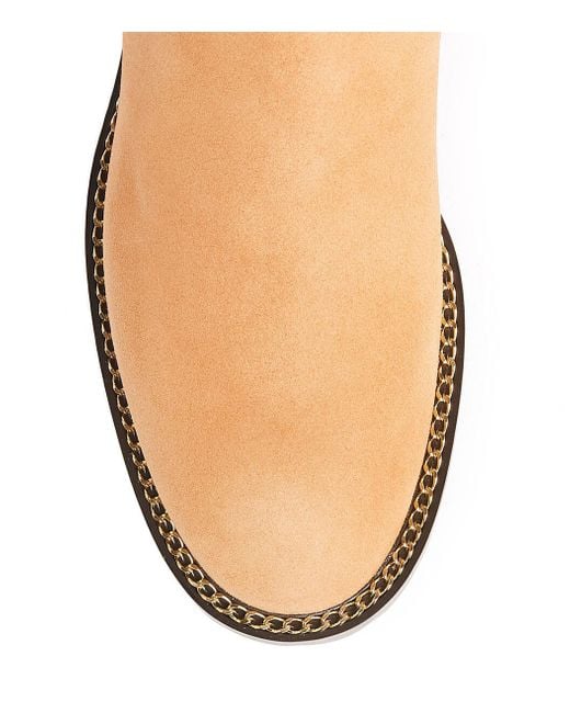 Stuart Weitzman Natural Round Toe Boots
