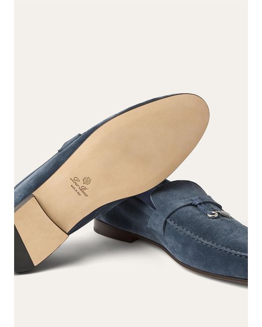 Loro Piana Blue Joan Loafer