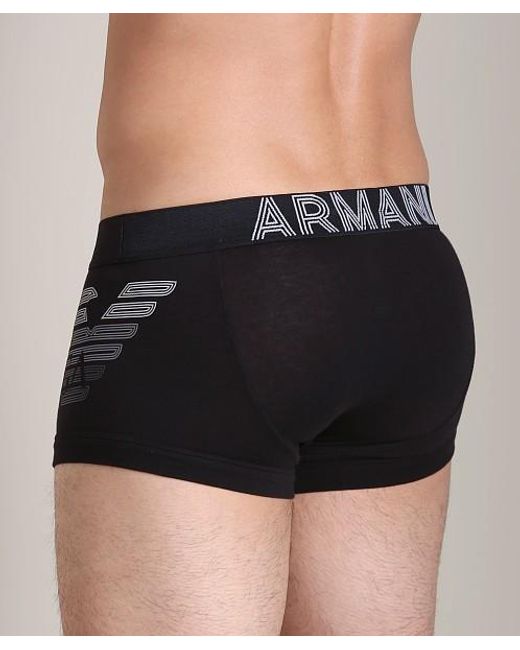Emporio Armani Black Logo Detail Panties for men