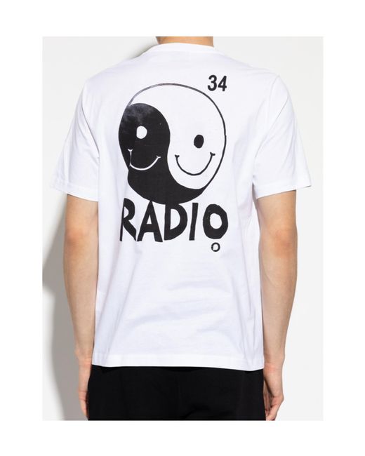 Paul Smith White Ps Paul Smith Logo Print T-Shirt for men