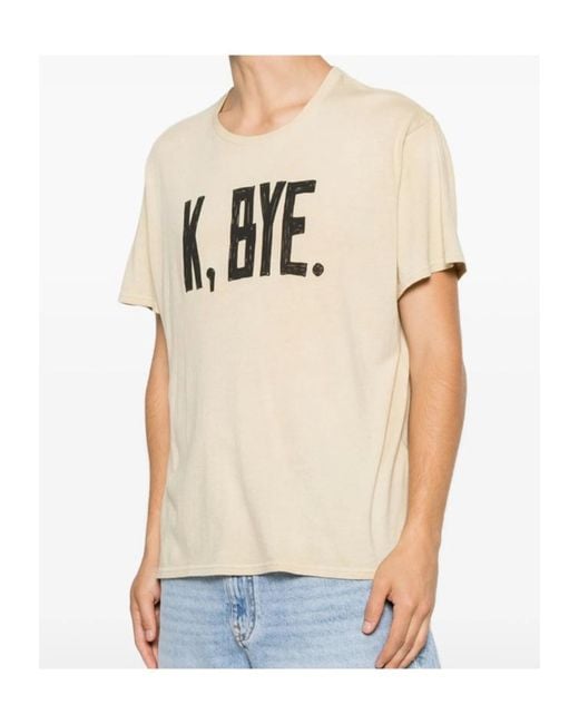 R13 Natural K Bye Boy T-Shirt for men