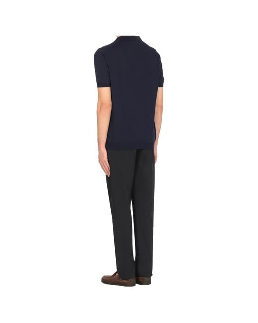 Fay Blue Classic Polo Shirt for men