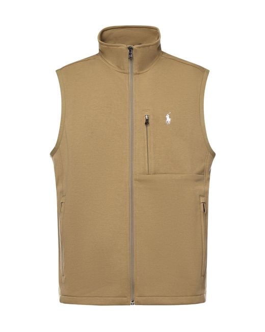 Polo Ralph Lauren Natural Double-Knit Mockneck Vest for men
