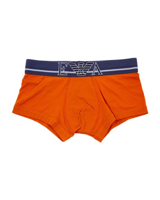 Emporio Armani Orange Elastic Waist Underwear for men
