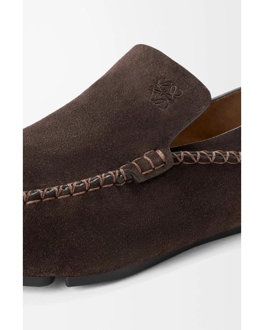 Loewe Brown Rambla Driving Loafer for men