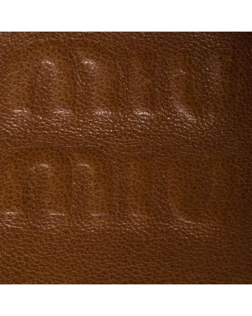 Miu Miu Brown Mini Leather Shoulder Bag
