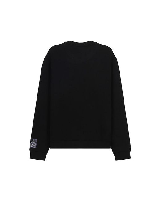 Emporio Armani Black Round-Neck Sweater for men