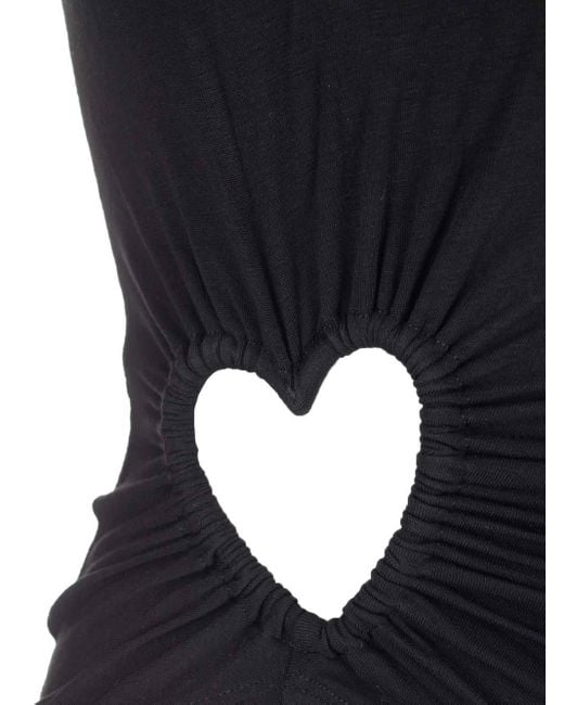 Ambush Black Cut-Out Heart Tank Top