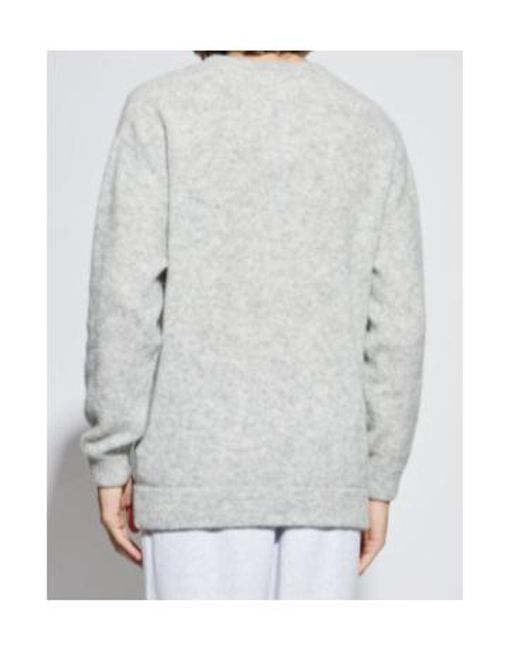 American Vintage Gray Crew-Neck Sweater for men