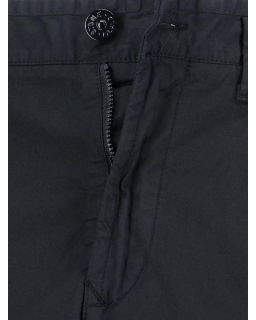 Stone Island Blue '3100304 Supima' Cargo Pants for men