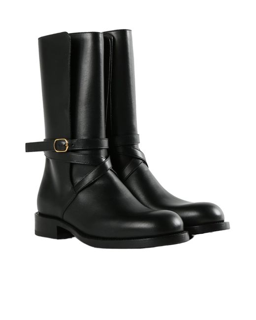 The Row Black Jodhpur Boots