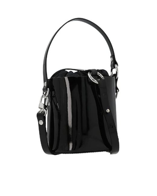 Vivienne Westwood Black Daisy Leather Bucket Bag
