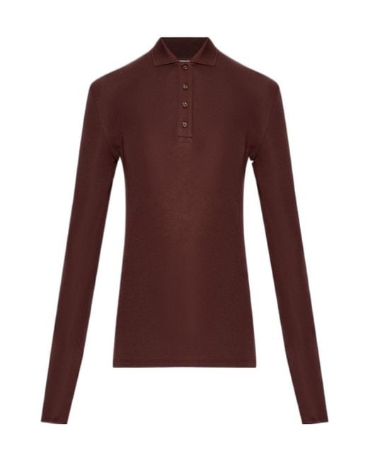 Entire studios Purple Long-Sleeve Polo Shirt for men