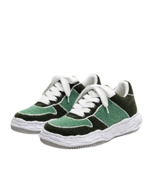 Maison Mihara Yasuhiro Green Wayne Bouclé Sneakers for men
