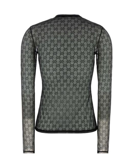 Gucci Black Logo Crew Neck T-Shirt