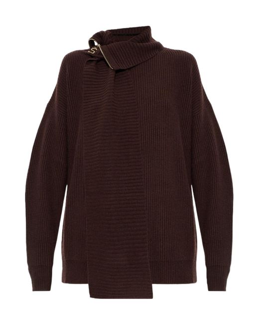 Sportmax Purple Long-Sleeved Sweater