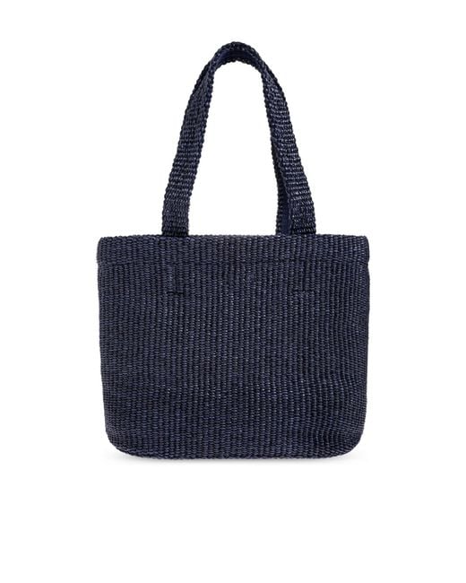 Jimmy Choo Blue Logo Tote Bag