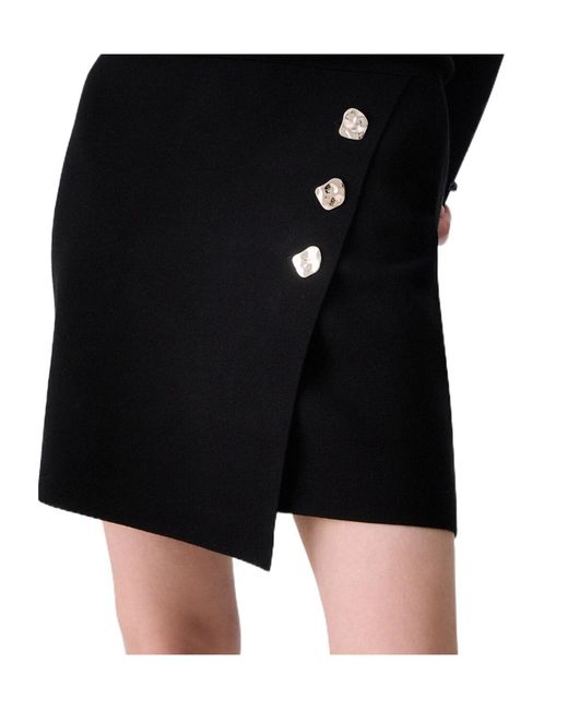 Liu Jo Black Knit Mini Skirt