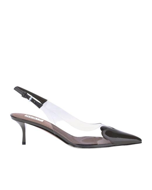 Alaïa Metallic Alaïa Le Coeur Slingback Pumps