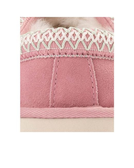 Ugg Pink Tasman Ii Logo Debossed Sandals