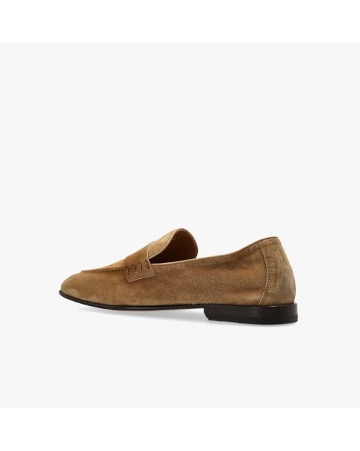 Bally Brown Panelled Slip-On Loafers for men