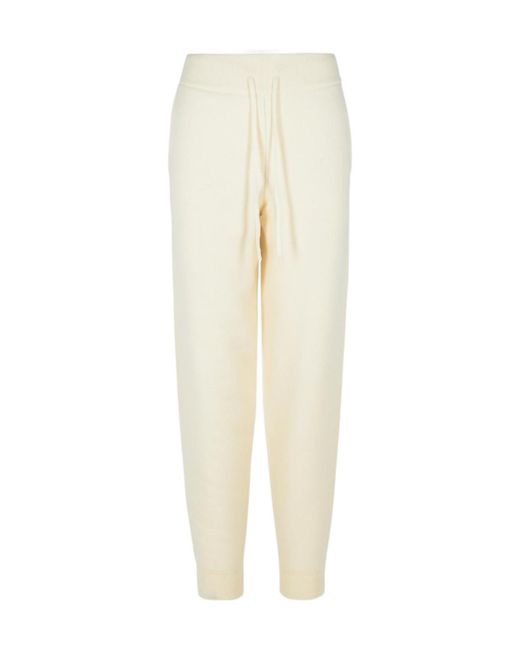 Loulou de Saison White Elastic Waist Sweatpants