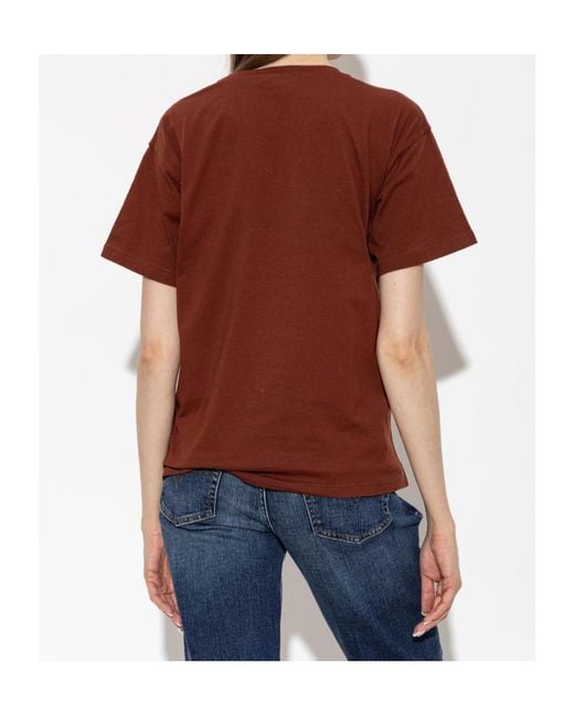 DIESEL Brown Short-Sleeved T-Shirt