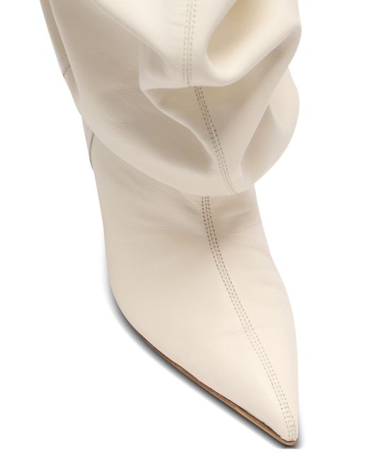 Balmain Natural Wedge Ankle Boots