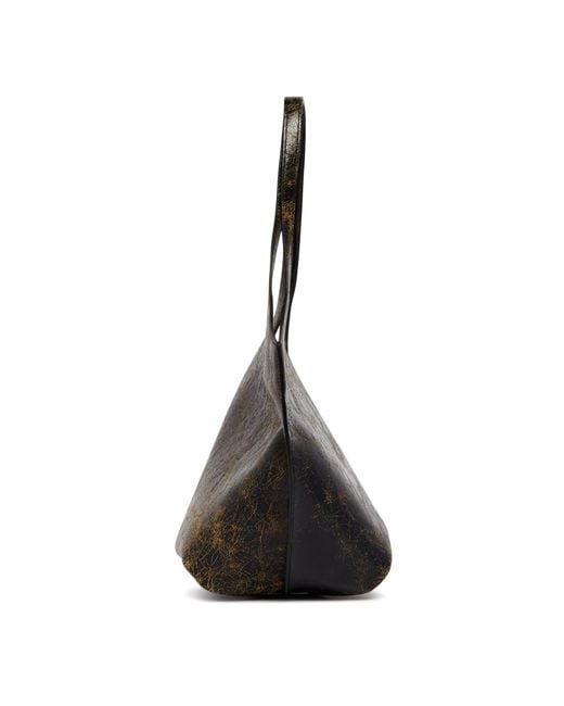 The Attico Black The La Scoop Shoulder Bag