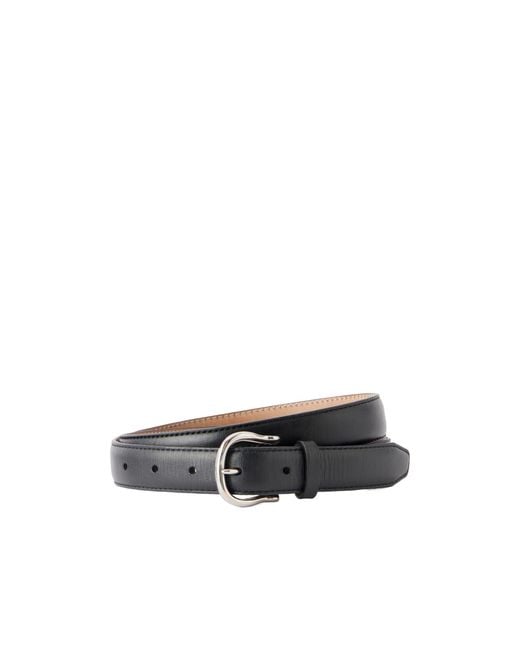 Nili Lotan White Sloane Leather Belt