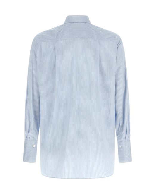 NAMACHEKO Blue Hernan Striped Shirt for men