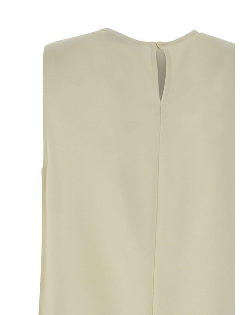 Kaos Natural Fringe-Detail Sleeveless Top