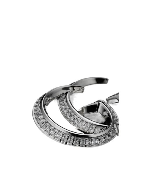 Gucci White Gg Marmont Crystal Brooch