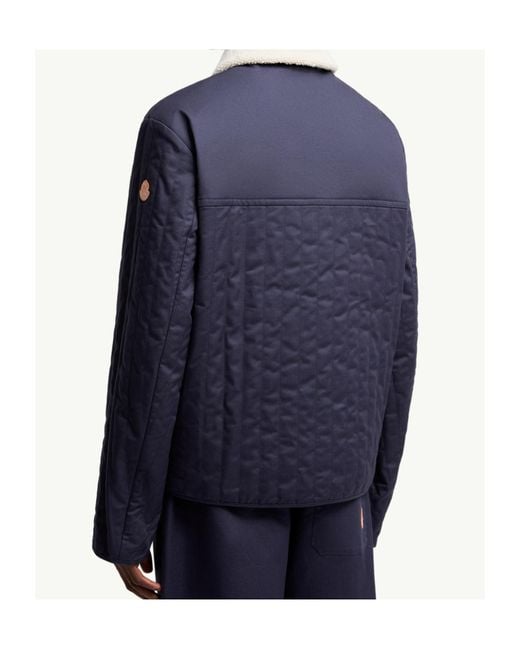 Moncler Blue X Gilga Farm By Donald Glover Kishus Padded Shirt Jacket for men
