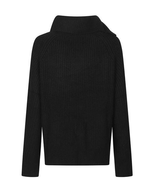Loulou de Saison Black Cecil Turtleneck Sweater