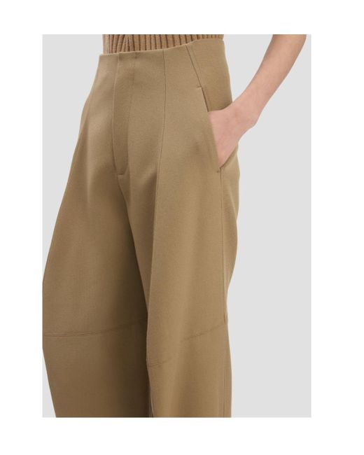 Victoria Beckham Green Straight-Leg Pleated Trousers for men