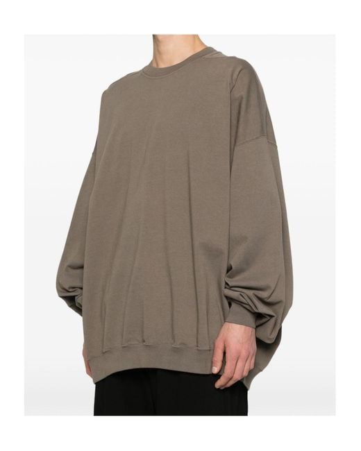 Rick Owens Brown Hun Tie-Detail Sweatshirt for men