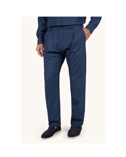 Paul & Shark Blue Lucca Trousers for men