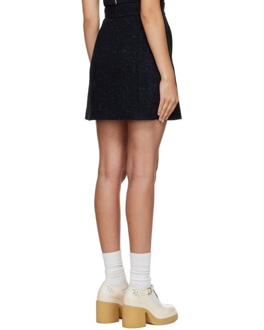 Chloé Black Chloé A-Line Mini Skirt