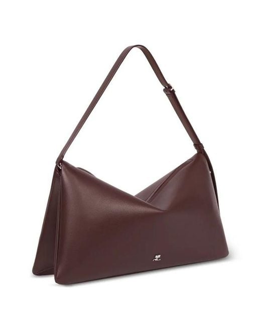 Courreges Brown Cuff Shoulder Bag